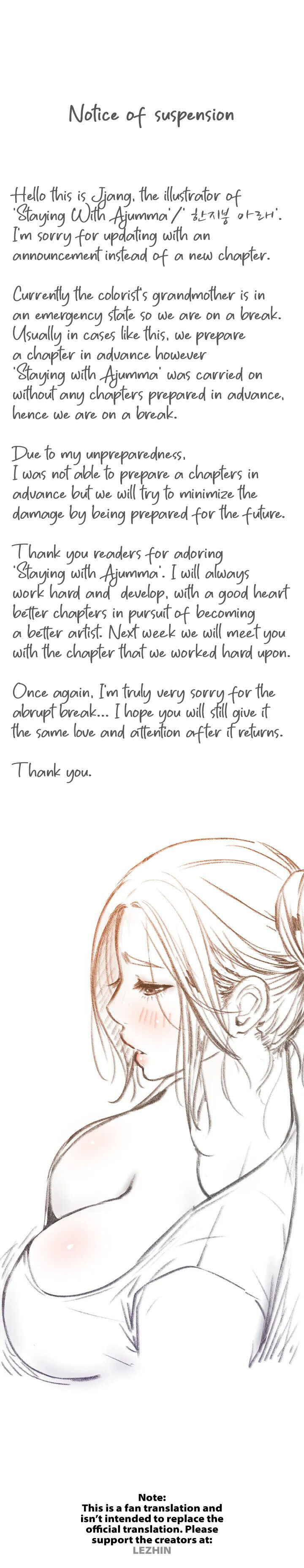 Staying with Ajumma - Chapter 16.5 - picture 0