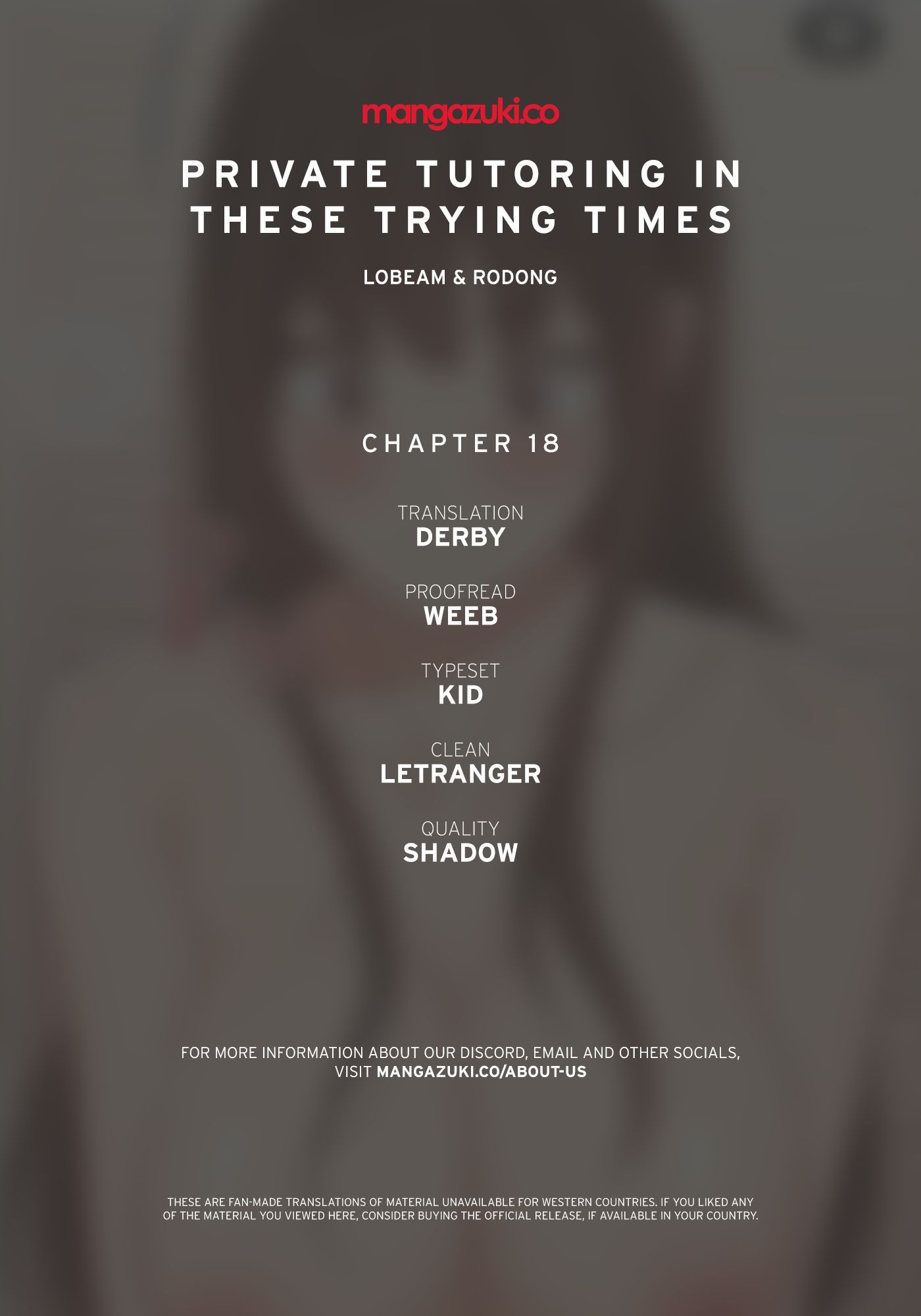 Private Tutoring in These Trying Times - Chapter 18 - picture 0