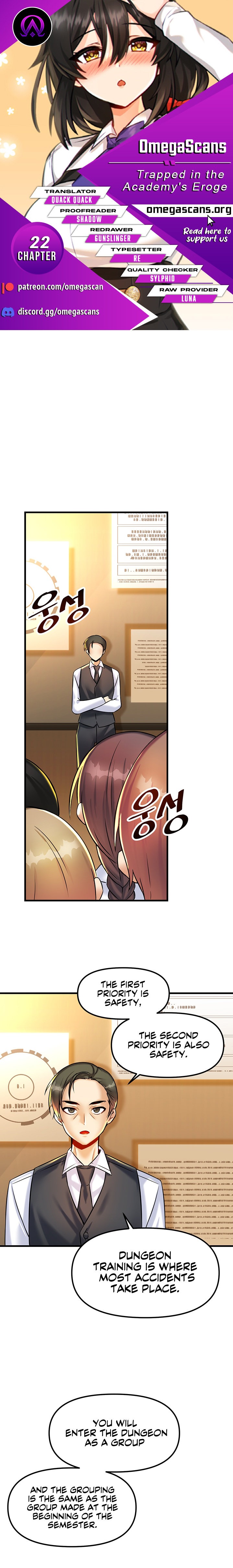 Page 1 of Chapter 22: Trapped in the Academy’s Eroge