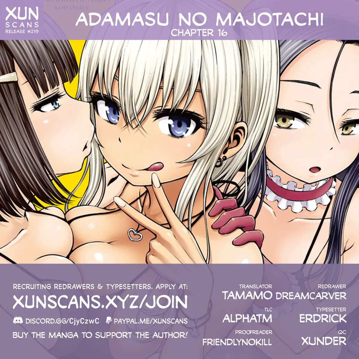 Page 1 of Chapter 16: Adamasu no Majotachi
