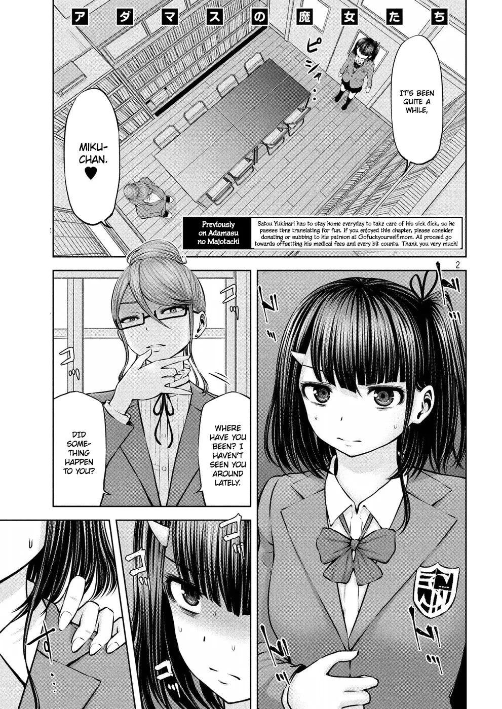 Page 2 of Chapter 9: Adamasu no Majotachi