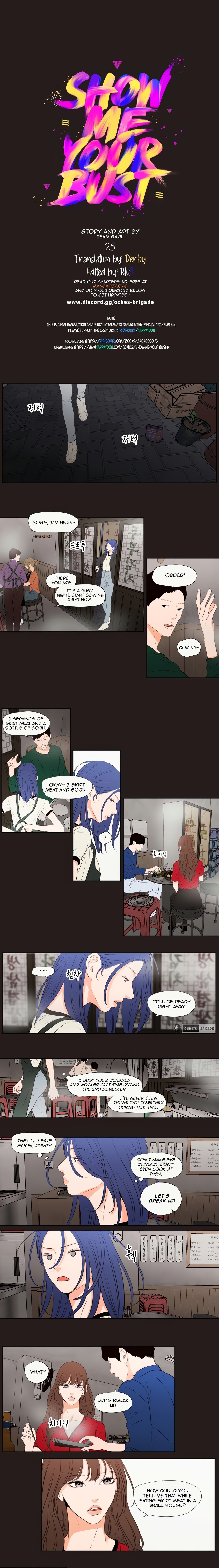 Page 1 of Chapter 25: Show Me Your Bust