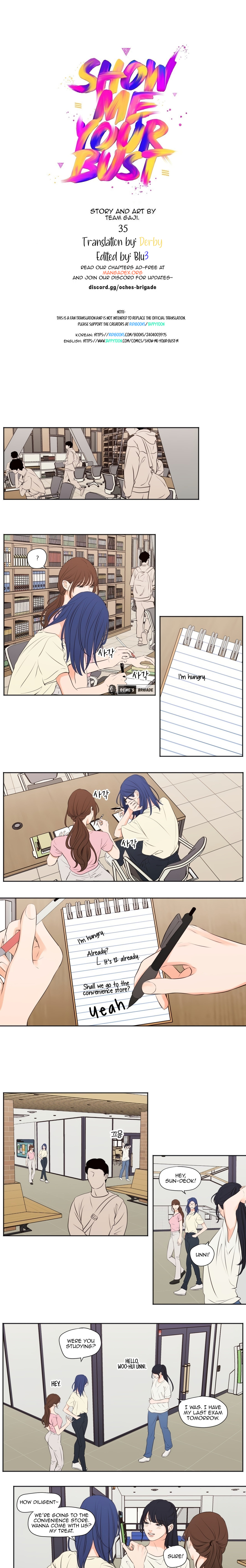 Page 1 of Chapter 35: Show Me Your Bust
